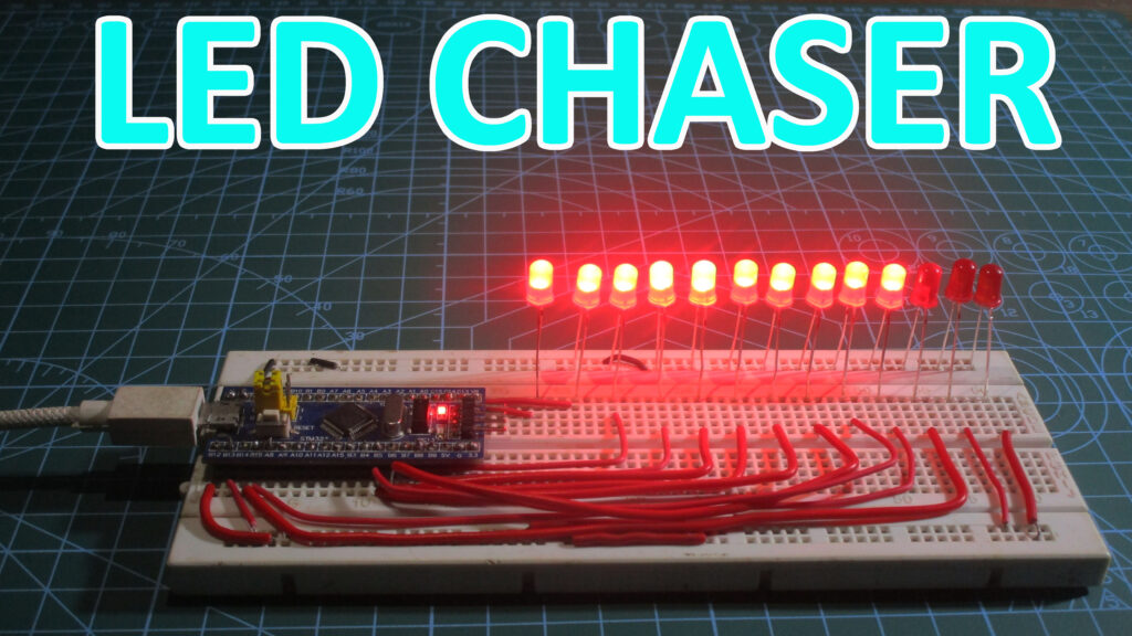 led chaser using stm32