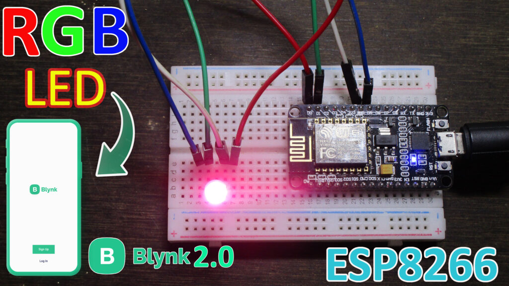 How to control RGB LED by Phone | Blynk IoT app