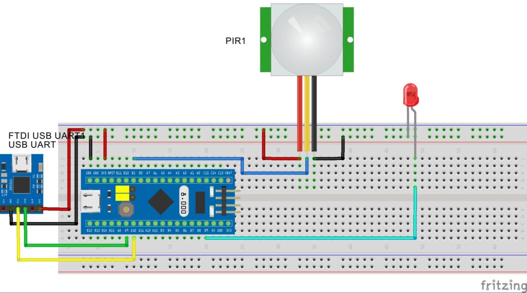 pir sensor with stm32